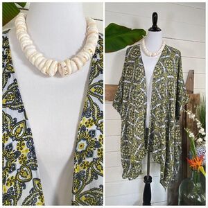 Beach Cover Up Open Front Poncho/Kimono